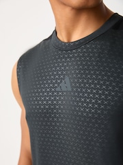 adidas Black D4T Primelift 3 Stripes Tank - Image 4 of 4