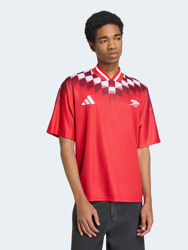 adidas Red Arsenal FC Stadium Jersey - Image 1 of 7 adidas Red Arsenal FC Stadium Jersey - Image 1 of 7