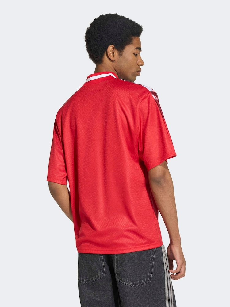 adidas Red Arsenal FC Stadium Jersey - Image 2 of 7 adidas Red Arsenal FC Stadium Jersey - Image 2 of 7