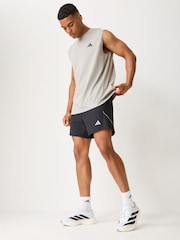 adidas Grey Short Sleeve Training Vest - Image 2 of 5