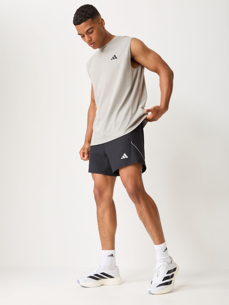 adidas Grey Short Sleeve Training Vest - Image 2 of 5