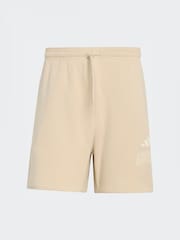 adidas Brown Seasonal Essentials Collegiate Fleece Shorts - Image 5 of 5