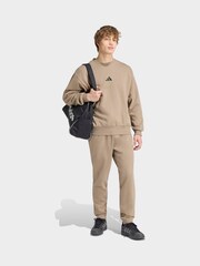خاکی - adidas Essentials Feelcozy Fleece Sweatshirt - تصویر 3 از 6