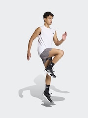 adidas White Short Sleeve Training Vest - Image 3 of 6