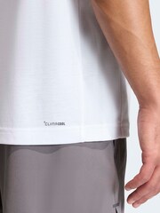adidas White Short Sleeve Training Vest - Image 5 of 6