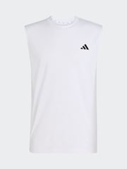 adidas White Short Sleeve Training Vest - Image 6 of 6