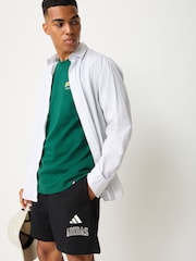 adidas Black Seasonal Essentials Collegiate Fleece Shorts - Image 3 of 4