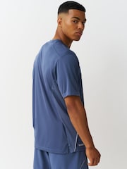 adidas Blue Tech Apparel T-Shirt - Image 2 of 5