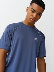 adidas Blue Tech Apparel T-Shirt - Image 4 of 5