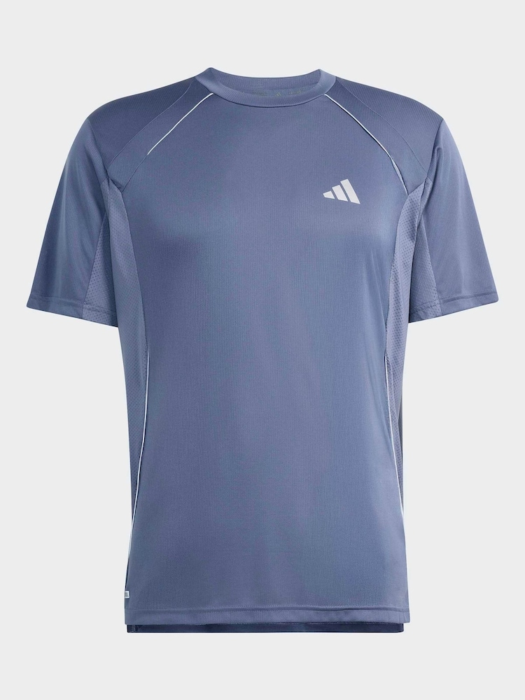 adidas Blue Tech Apparel T-Shirt - Image 5 of 5 adidas Blue Tech Apparel T-Shirt - Image 5 of 5