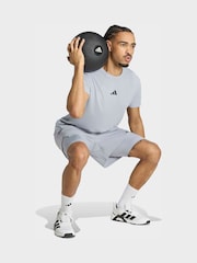 adidas Grey D4T Workout 2In1 Shorts - Image 3 of 7