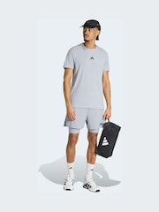 adidas Grey D4T Workout 2In1 Shorts - Image 4 of 7