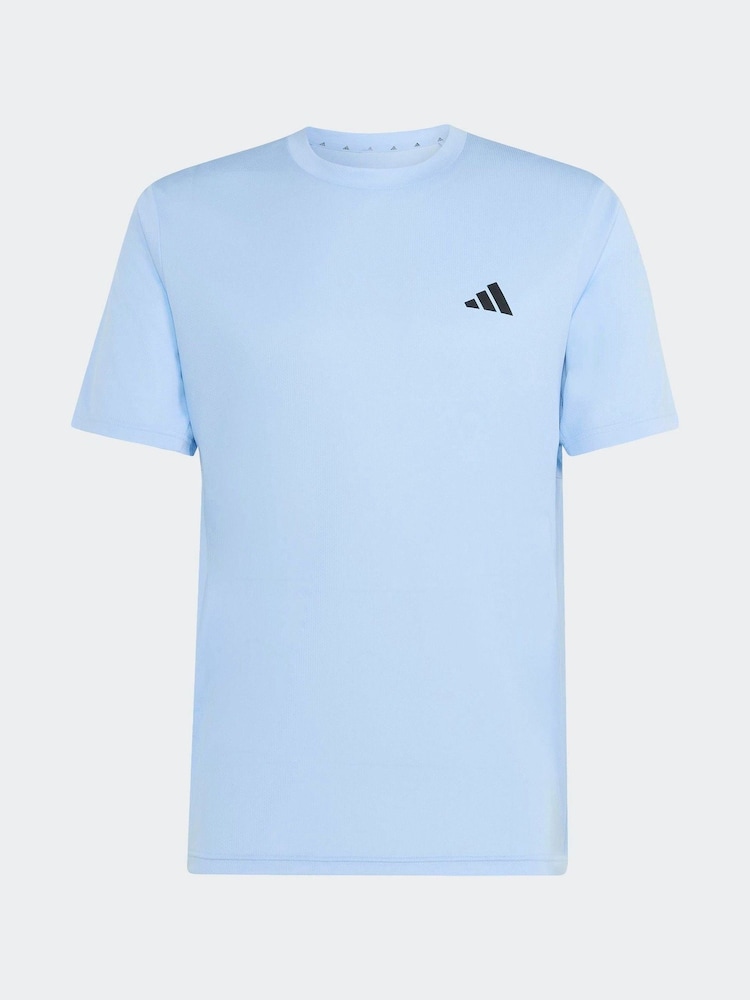 adidas Sky Blue Workout Essentials Base T-Shirt - Image 5 of 5