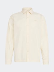 adidas Originals Cream 3 Stripes Button Up Shirt - Image 6 of 6