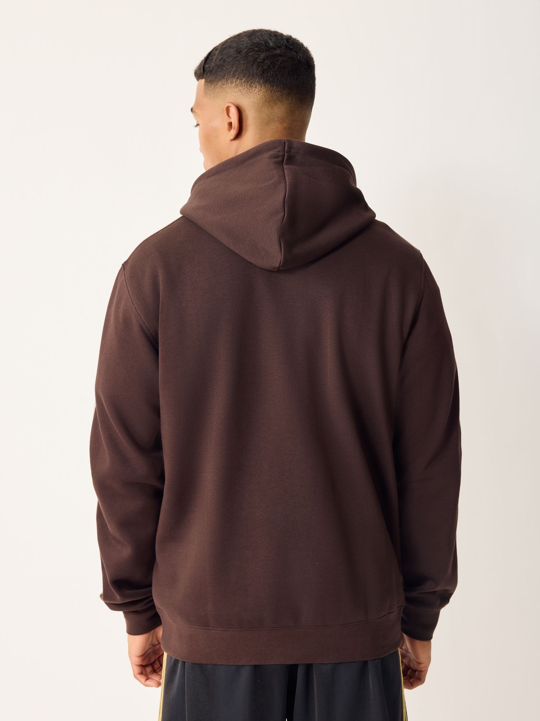 Buy adidas Originals Brown 3-Stripes Hoodie from Next USA