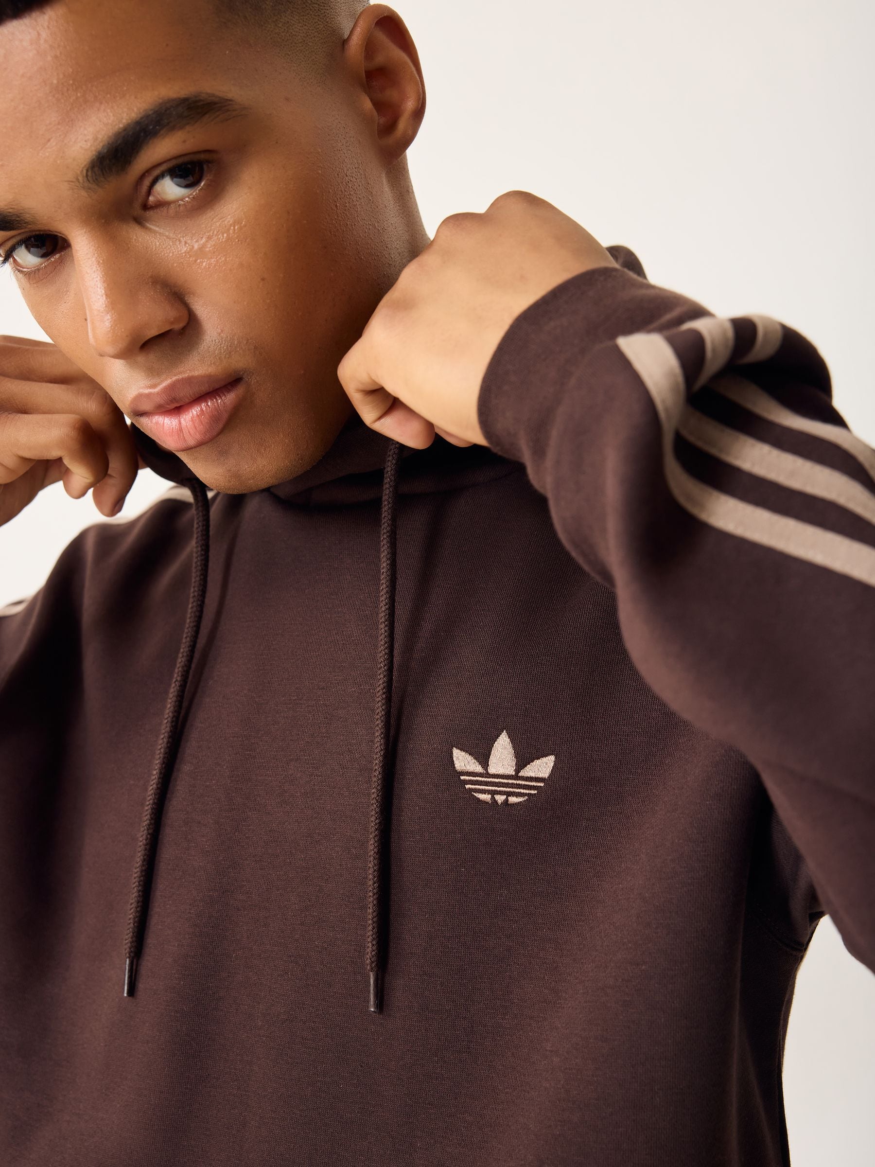 ブラウン23 Buy adidas Originals Brown 3-Stripes Hoodie from Next USA