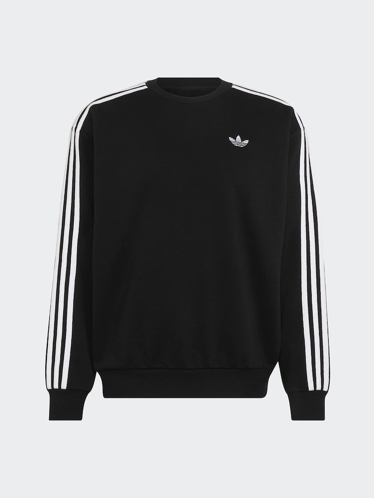 adidas originals Black Crew Neck Sweat Top - Image 1 of 1