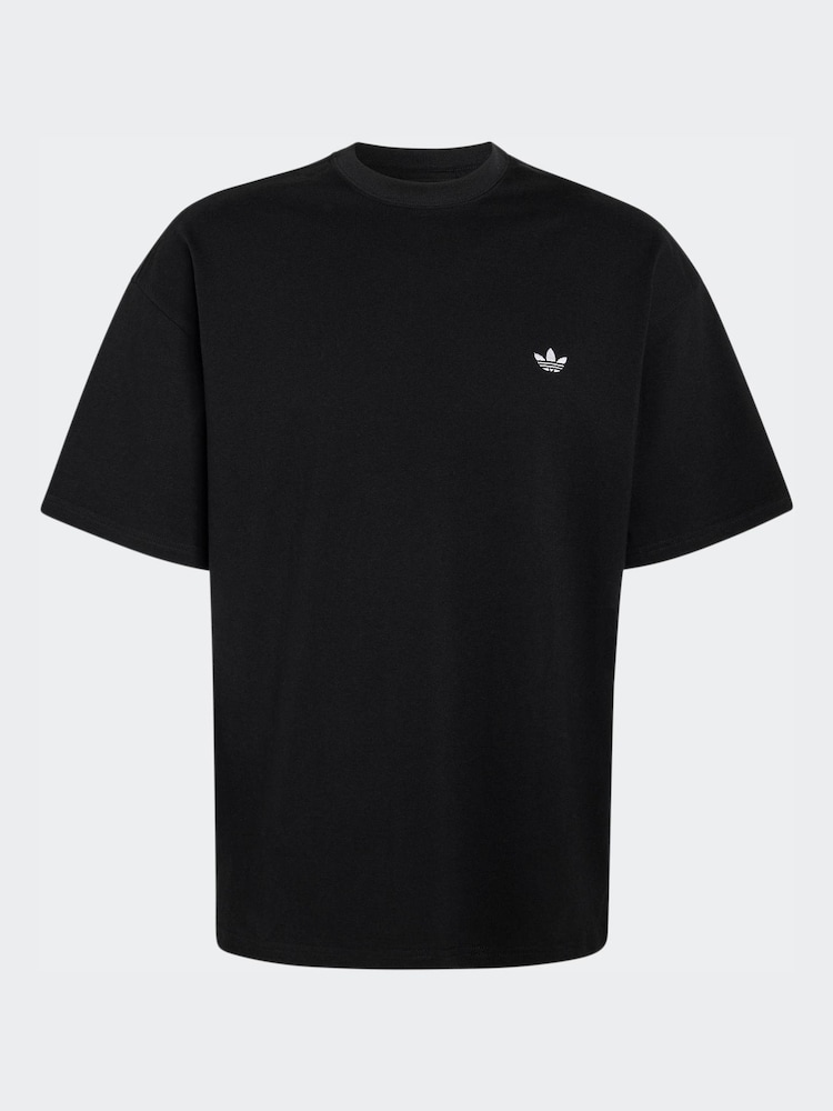 adidas Originals Black Ground Trefoil Essentials Loose T-Shirt - Image 1 of 1 adidas Originals Black Ground Trefoil Essentials Loose T-Shirt - Image 1 of 1