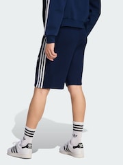 أزرق - شورت 3 خطوط من adidas Originals - صورة 3 من 5
