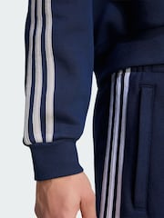 أزرق - شورت 3 خطوط من adidas Originals - صورة 4 من 5