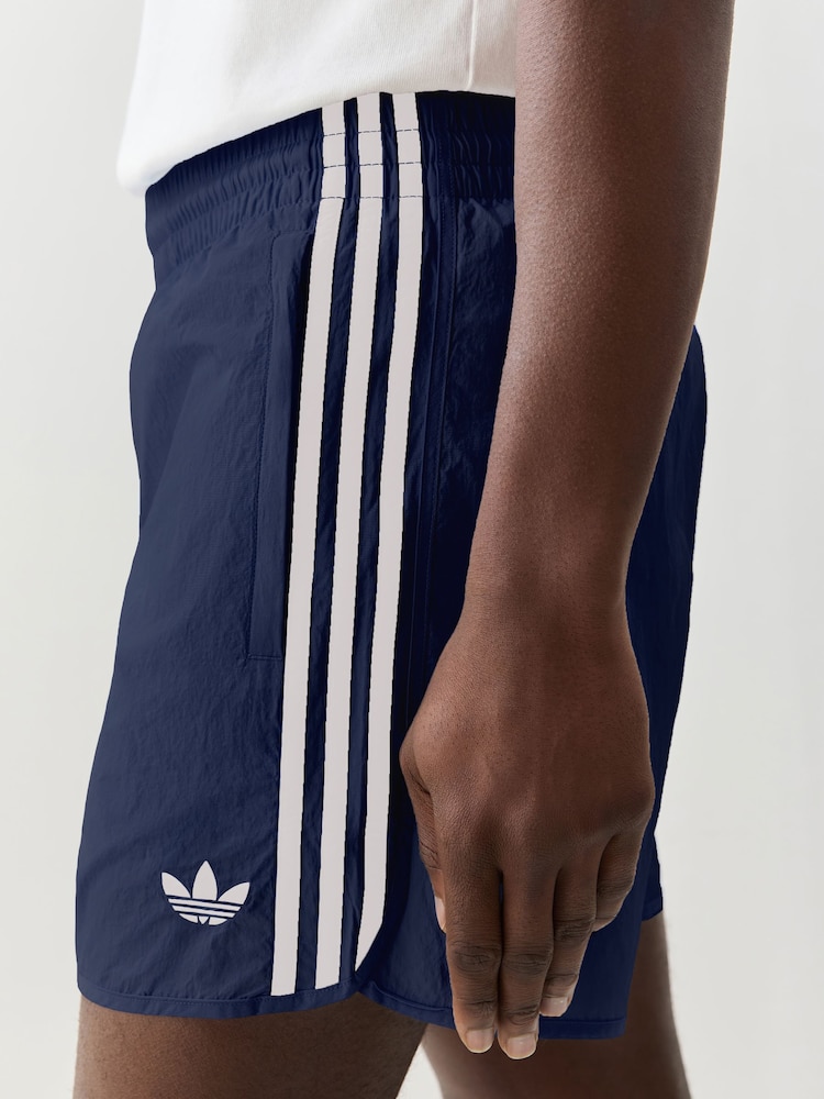 adidas Blue Sprinter Shorts - Image 3 of 3 adidas Blue Sprinter Shorts - Image 3 of 3