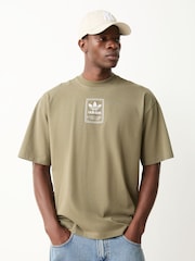 adidas Originals Green Elevtaed Gfx T-Shirt - Image 1 of 4