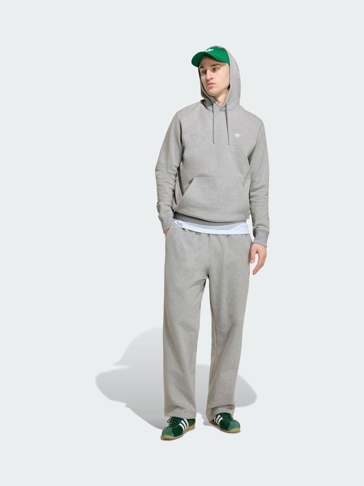 adidas Originals Grey Trefoil Essentials Hoodie - Image 1 of 5