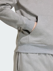 adidas Originals Grey Trefoil Essentials Hoodie - Image 4 of 5