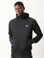 Чорний - adidas Originals Trefoil Essentials Spacer Fullzip Hoodie - Image 1 of 5