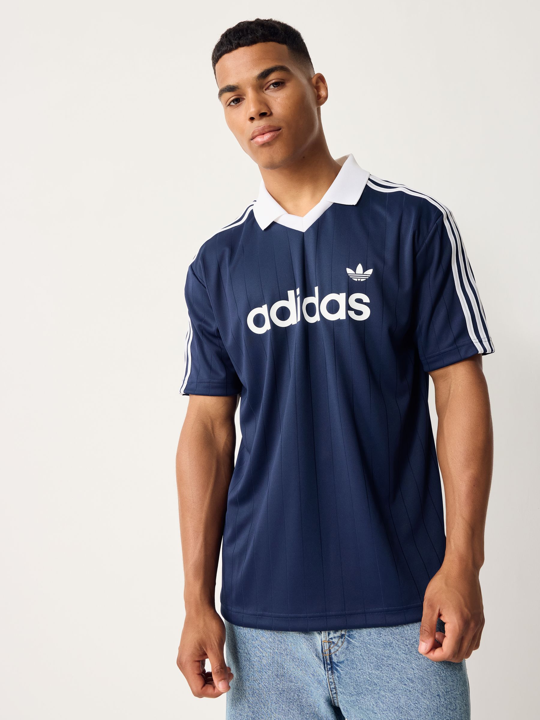 Buy adidas Originals Blue Drop Needle Jersey from Next USA