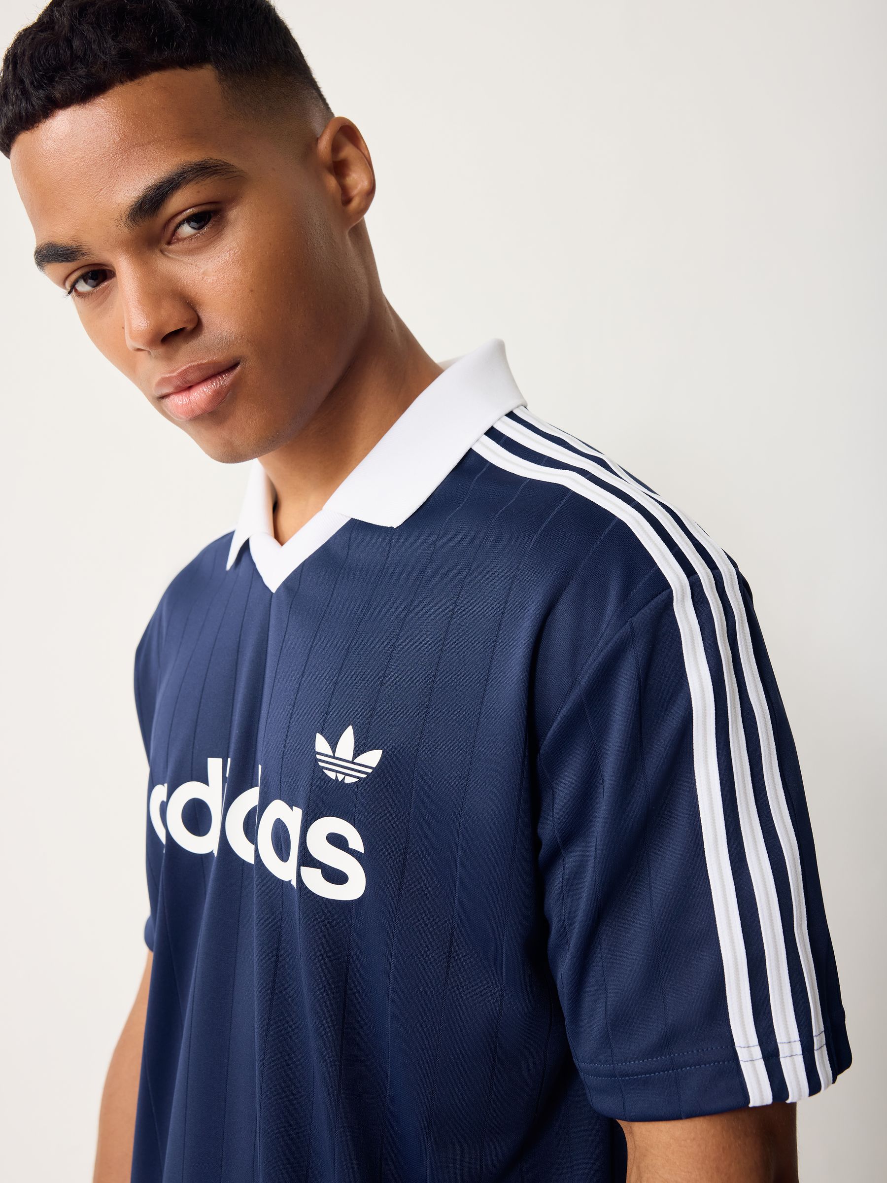 Buy adidas Originals Blue Drop Needle Jersey from Next USA