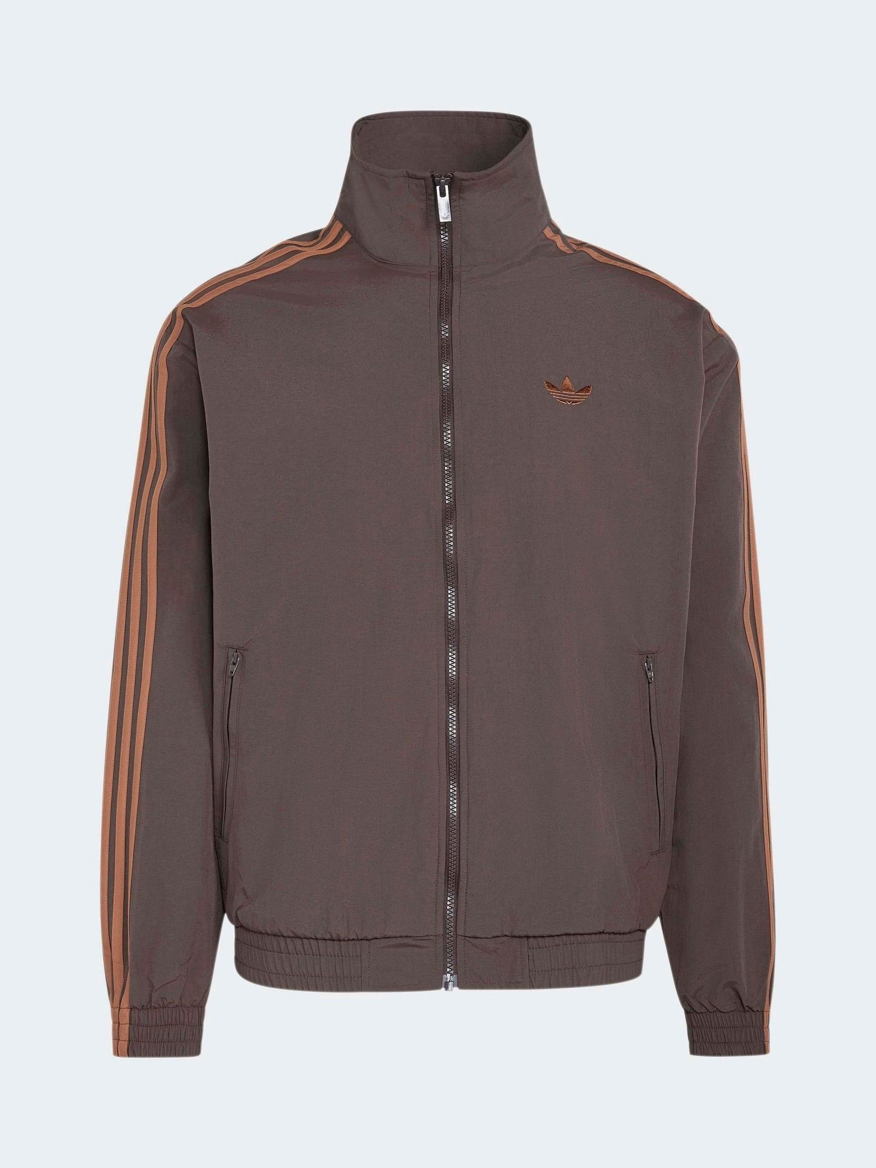 Buy adidas Originals Brown Firebird Woven Track Jacket from the