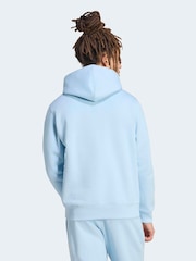 adidas Originals Light Blue Trefoil Essentials Hoodie - Image 2 of 6