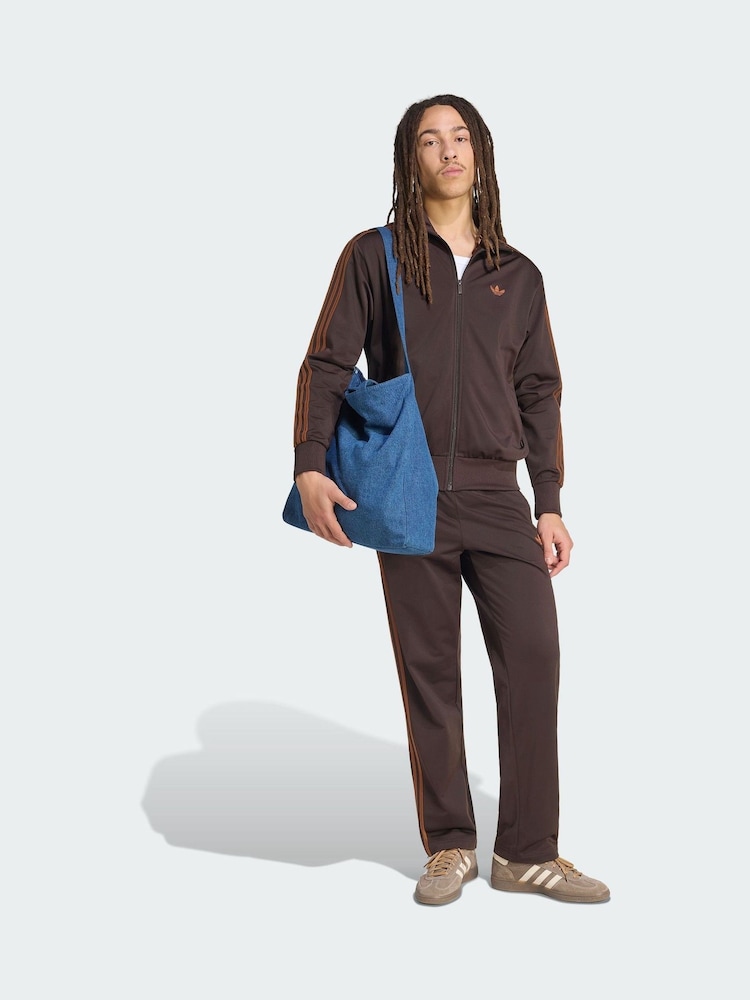 adidas Originals Brown Firebird Track Pants - Image 1 of 4 adidas Originals Brown Firebird Track Pants - Image 1 of 4