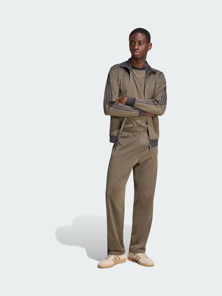 adidas Originals Khaki Firebird Track Pants - Image 1 of 5 adidas Originals Khaki Firebird Track Pants - Image 1 of 5