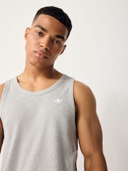 adidas Originals Grey Essentials Tank Top - Image 4 of 5