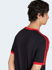 Musta/Punainen - adidas originals 3-Raita T-paita - Kuva 5 / 6