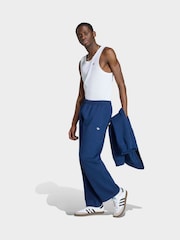 adidas Originals Blue Trefoil Essentials Open Hem Joggers - Image 3 of 6