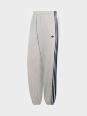 Gris - adidas Originals Adicolor 3 Stripes Cuffed Sweatpants - Imagen 5 de 5