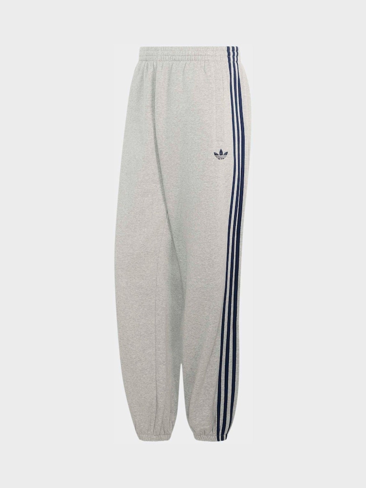 Gris - adidas Originals Adicolor 3 Stripes Cuffed Sweatpants - Imagen 5 de 5