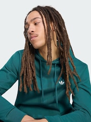 adidas Originals Green Trefoil Essentials Hoodie - Image 3 of 5