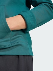 adidas Originals Green Trefoil Essentials Hoodie - Image 4 of 5