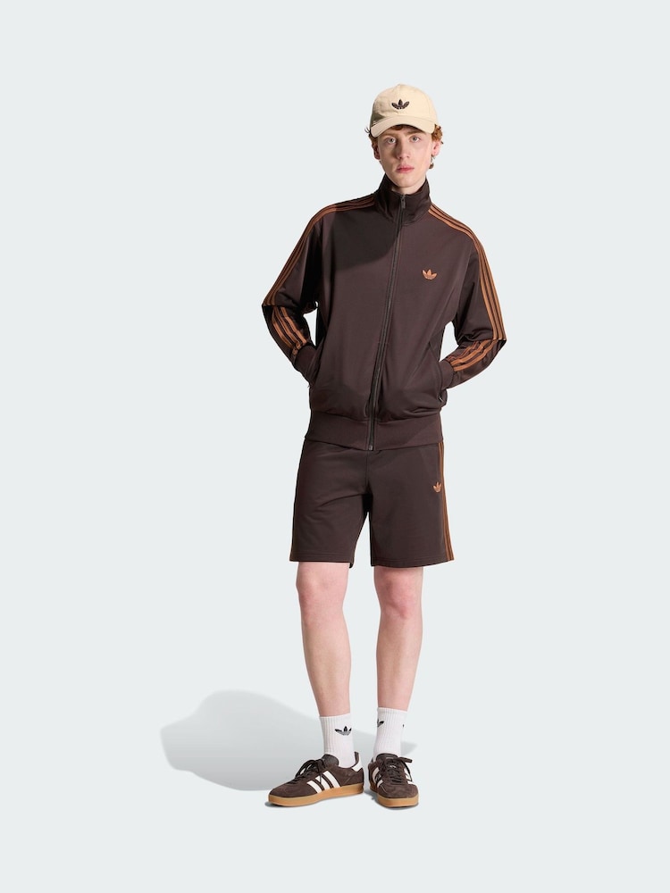adidas Originals Brown Firebird Shorts - Image 1 of 5