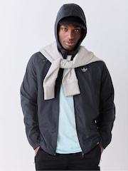 adidas Originals Black Tech Trefoil Essentials Windbreaker - Image 3 of 7