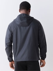 adidas Originals Black Tech Trefoil Essentials Windbreaker - Image 4 of 7