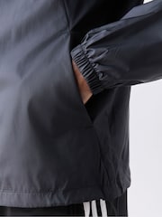 adidas Originals Black Tech Trefoil Essentials Windbreaker - Image 5 of 7