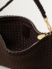 NAGHEDI Chocolate Porto Half-Moon Small Bag - Image 4 of 6