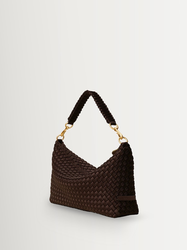 NAGHEDI Chocolate Porto Half-Moon Small Bag - Image 6 of 6