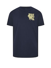 BadRhino Big & Tall Blue Tiger Star T-Shirt - Image 5 of 6