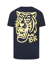 BadRhino Big & Tall Blue Tiger Star T-Shirt - Image 6 of 6